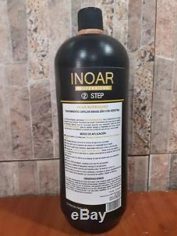 Inoar Moroccan Brazilian Keratin blow dry 1 LITER to straighten Hair Kit 1 LITER