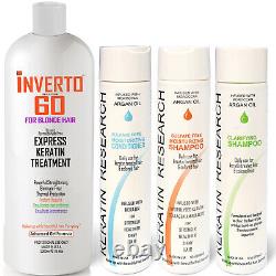 Inverto 60 BLONDE 1000ml XL SET Keratin Hair Treatment Formaldehyde Free