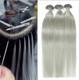 Invisible Grey Hair Remy Flat Tip Micro Bead Keratin 100% Human Hair Extension