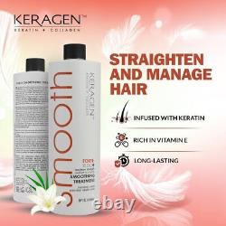 Keragen Brazilian Blowout Keratin Hair Treatment Sulfate-Free Smoothing Sys