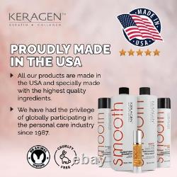Keragen Brazilian Keratin Hair Treatment Kit Combo Set Sulfate-Free