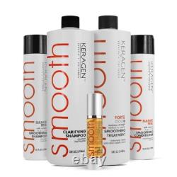 Keragen Brazilian Keratin Hair Treatment Premium Straightener Cream, Kit Combo