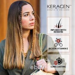 Keragen Brazilian Keratin Hair Treatment Premium Straightener Cream, Kit Combo