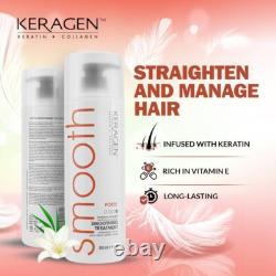 Keragen Brazilian Smoothing Keratin Hair Treatment Sulfate-Free Blowout System