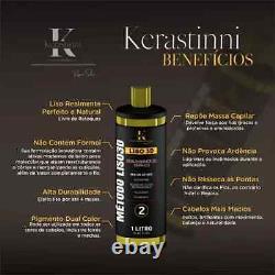 Kerastinni Metodo Liso 3D progressive thermal realignment Keratin Brazilian 2x1L