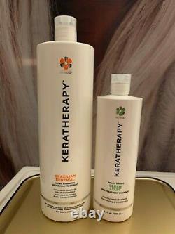 Keratherapy Brazilian Renewal Ultra Strength 33.8 Oz + Free Clean Start Shampoo