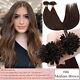Keratin 100g U Nail Tip Remy Human Hair Extensions Balayage Blonde Pre Bonded 8a