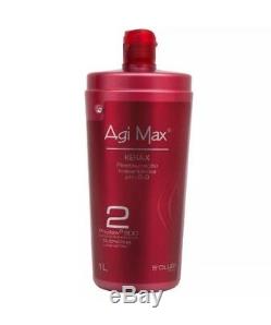 Keratin Agi Max Brazilian-BEST Straightening hair 1000ml-1 Liter STEP 2 ONLY