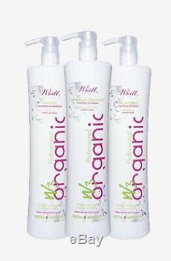 Keratin Brazilian Hair Treatment Wistt Kit W3 Organic, Anti-Frizz 3x1L Smoothing