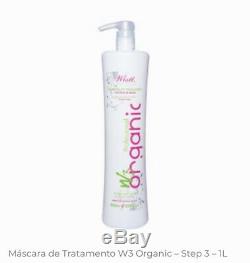 Keratin Brazilian Hair Treatment Wistt Kit W3 Organic, Anti-Frizz 3x1L Smoothing