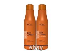 Keratin Brazilian Treatment kit 33.8oz Hoka Professional Dizzarm Escova Progress