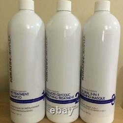 Keratin Complex Advanced Glycolic Smoothing System System 32 oz complete steps
