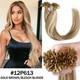 Keratin Flat Nail U Tip Hair Extensions 100% Remy Human Hair Pre Bonded Thick 1g