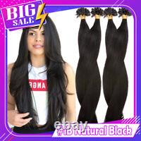 Keratin Flat U Tip Hair Extensions 100% Real Remy Human Hair THICK 100Strands 1g