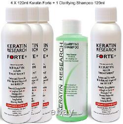 Keratin Forte Brazilian Blowout Treatment 480ml with Clarifying Shampoo 120ml