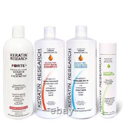 Keratin Forte Extra Strength Hair Blowout Keratin Treatment XXL Kit 1000ml