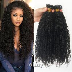 Keratin Fusion Hair Extensions Flat Tip Human Hair Pre Bonded Nail Tip In Hair