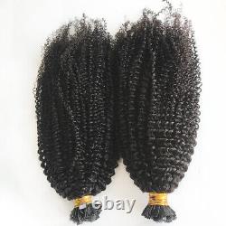 Keratin Fusion Hair Extensions Flat Tip Human Hair Pre Bonded Nail Tip In Hair
