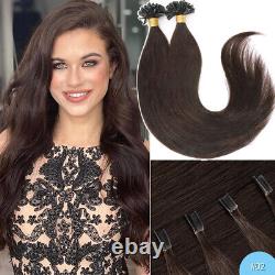 Keratin Fusion Nail U Tip Real Remy Human Hair Extensions 200G THICK FULL HEAD