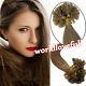 Keratin Fusion U Tip Hair Extensions Pre-bonded Nail Tip Remy Russian Human Hair