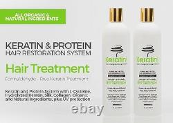 Keratin Hair-Straightening Formaldehyde-Free 2-PieceSet withFREE Clarifying & Silk