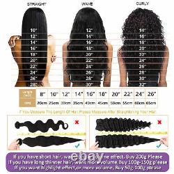 Keratin Nail U-Tip Pre Bonded 100% Remy Human Hair Extensions #1B Natural Black