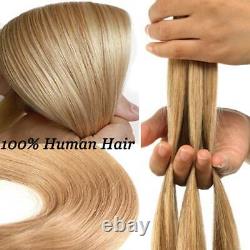 Keratin Nano Ring Tip Real REMY Human Hair Extensions Micro Beads Easy Link 1g/s