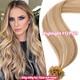Keratin Pre-bonded Nail U Tip 100% Remy Russian Human Hair Extensions Balayage