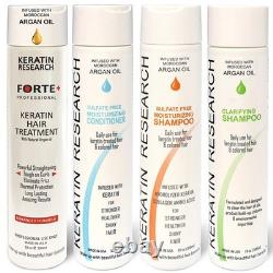Keratin Research Forte Complex Brazilian Keratin Treatment 4 x 300ml Kit