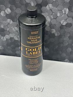 Keratin Research Gold Label Keratin Hair Blowout Treatment 1000ml Coarse Curly