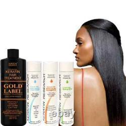 Keratin Research Gold Label Keratin Hair Blowout Treatment 1000ml Set Coarse