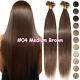 Keratin Tip Hair Extensions Remy Human Hair Nail U Tip Pre Bonded Hot Fusion