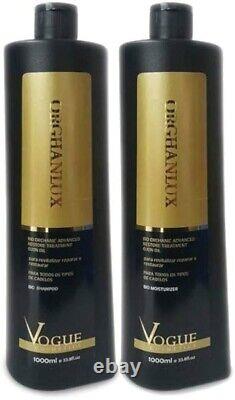 Keratin Treatment Sealing 0% Formol Orghanlux Vogue 2 x 34oz Keratin