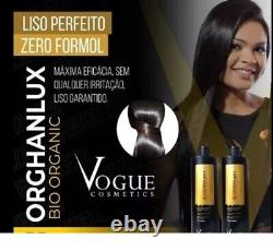 Keratin Treatment Sealing 0% Formol Orghanlux Vogue 2 x 34oz Keratin