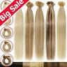 Keratine Fusion Pre Bonded 100% Remy Human Hair U-tip Nail Extensions Capsule Us