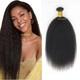 Kinky Straight Flat Tip Human Hair Extension Keratin Fusion Hair 100g 100pcs