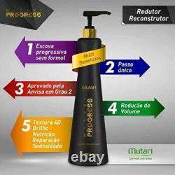 Kit 2x Mutari Progress Reductor Reconstructor Brazilian Keratin Treatment -1L