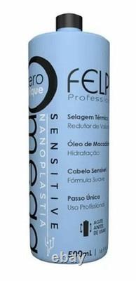 Kit 6x Felps Omega Zero Nanoplastia Sensitive Brazilian Keratin 500ml Wholesale