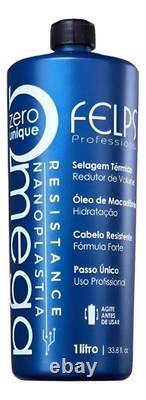 Kit 6x Felps Omega Zero Resistance Brazilian Keratin Treatment 1L Wholesale