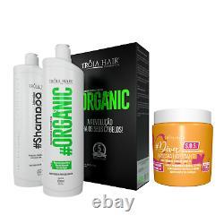 Kit Brazilian Organic Keratin Straightening Treatment & Hair Mask