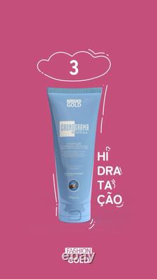 Kit Cronograma Capilar Fashion Gold Original BRAZIL 4 itens