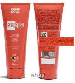 Kit Cronograma Capilar Fashion Gold Original BRAZIL 4 itens