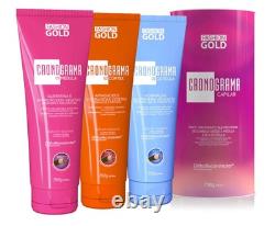 Kit Cronograma Capilar Fashion Gold Original BRAZIL 4 itens