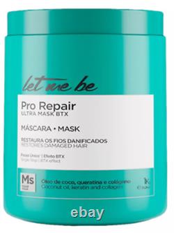 Kit Hair Brazilian Keratin Protein Smoothing 1L & Pro repair Mask 1 KG Let Me Be