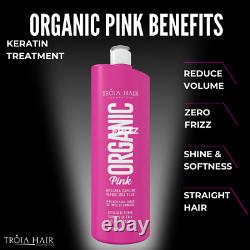 Kit Organic Pink Innovative Keratin Treatment Perfect Straight Hair