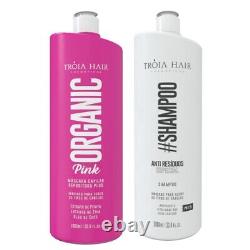 Kit Organic Pink Innovative Keratin Treatment Perfect Straight Hair