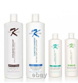 Koko Keratin Brazilian HAIR Treatment Chocolate Set 33.8oz Kit EXTRA STRONG