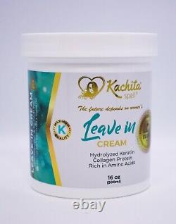 Leave-In Conditioner Cream Kachita Spell Hydrolyzed Keratin, Collagen Protein