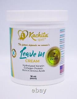 Leave-In Conditioner Cream Kachita Spell Hydrolyzed Keratin, Collagen Protein