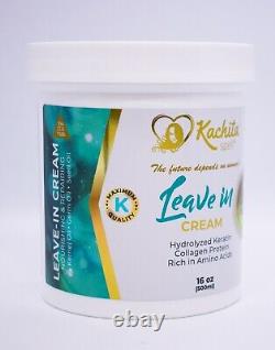 Leave-In Conditioner Cream Kachita Spell Hydrolyzed Keratin, Collagen Protein